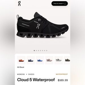 On cloud shoes gently worn